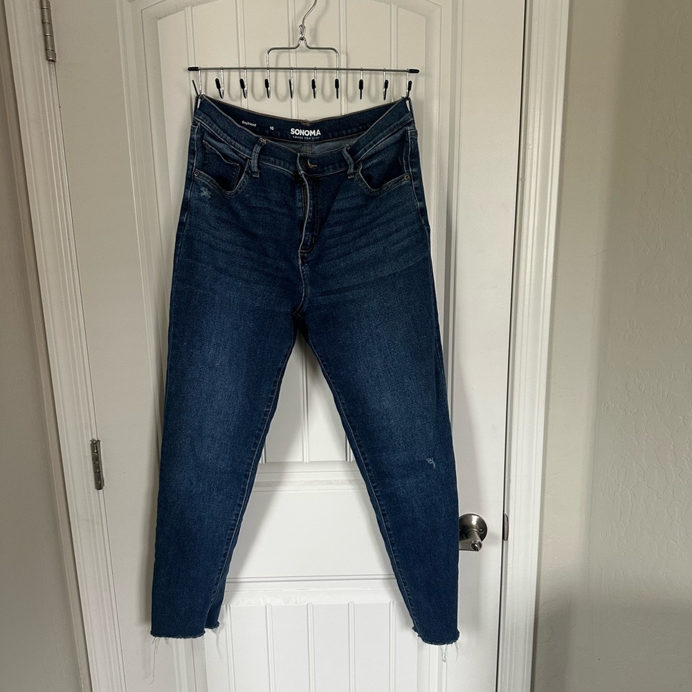 Sonoma Women's Dark Blue Ankle Jeans